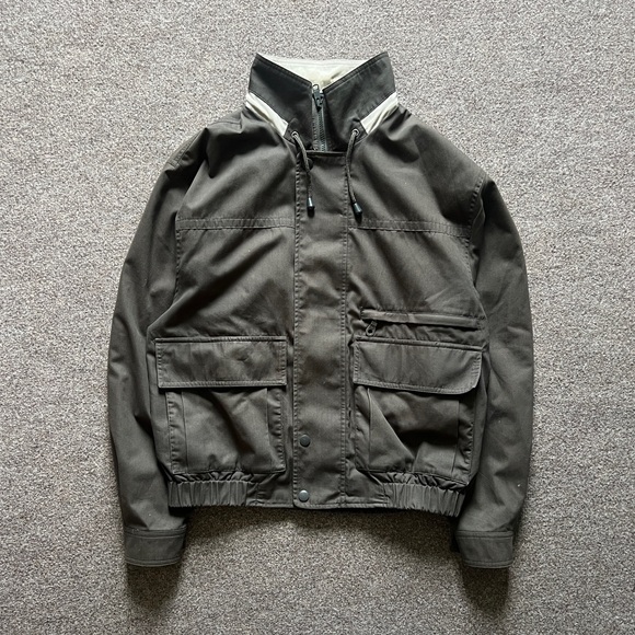 Rountree & Yorke Green Bomber Jacket Men’s M Lightweight Outdoors Windbreaker - Picture 1 of 16